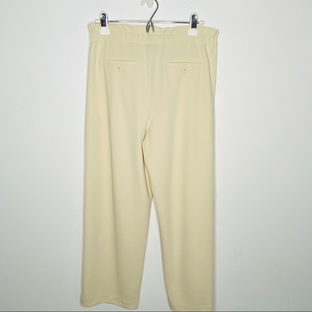 ☑️DKNY Womens Wheat Stretchy Wide Leg Trousers FLYP - Picture 11 of 15